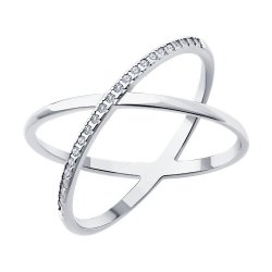 Кольцо из серебра с бриллиантами (Арт.94-210-02036-1)