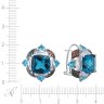Серьги из белого золота с бриллиантом и топазом (Арт.we01279k-2_sr_dc_bt_lt_wg)