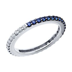 Кольцо из серебра с фианитами (Арт.94-110-01776-1)