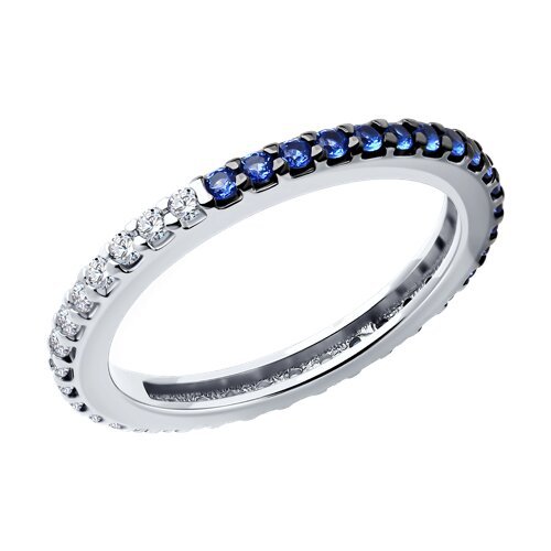 Кольцо из серебра с фианитами (Арт.94-110-01776-1)