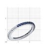Кольцо из серебра с фианитами (Арт.94-110-01776-1)