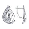 Серьги из серебра с фианитами (Арт.94-120-00691-1)