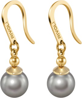 Серьги серебряные с жемчугом «Beautiful 30G» Rivoli (арт.AAS-1-A-8-30-G)