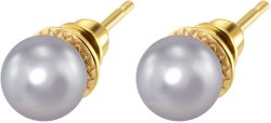 Серьги из серебра с жемчугом (Арт.aas-13-8-17-g)