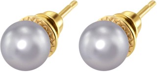 Серьги серебряные с жемчугом «Beautiful 17G» Rivoli (арт.AAS-13-8-17-G)
