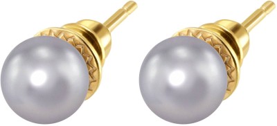 Серьги серебряные с жемчугом «Beautiful 17G» Rivoli (арт.AAS-13-8-17-G)