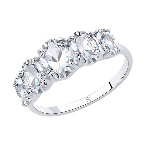 Кольцо из серебра с фианитами (Арт.94013066)