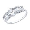Кольцо из серебра с фианитами (Арт.94013066)