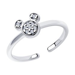 Кольцо из серебра с фианитами (Арт.94013706)