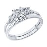 Кольцо из серебра с фианитами (Арт.94013804)