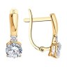 Серьги из золота с фианитами (Арт.026826)