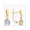 Серьги из золота с фианитами (Арт.026826)