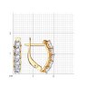 Серьги из золота с фианитами (Арт.027928)