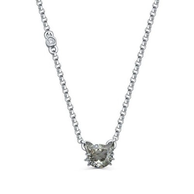 Ожерелье из серебра с кристаллом Swarovski «Shiny Heart» Kabarovsky (арт.16-977-15300)