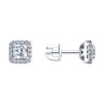 Серьги из серебра с фианитами (Арт.94025857)