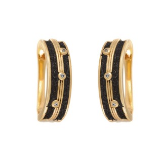 Серьги с фианитами «Universe Glow» серебро 925 Fresh Jewelry (арт.Gl-E00133-X-G-W-X-B)
