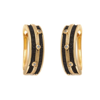 Серьги с фианитами «Universe Glow» серебро 925 Fresh Jewelry (арт.Gl-E00133-X-G-W-X-B)