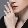 Кольцо из желтого золота с бриллиантами (Арт.1012073-2)