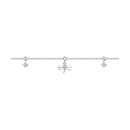 Браслет из серебра с фианитами (Арт.94050672)