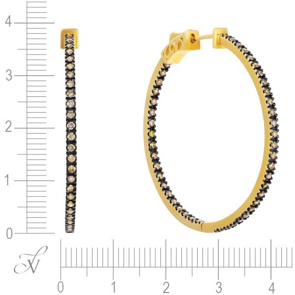 Серьги из золота с бриллиантом (Арт.7896997_dn_yg_sr_dn_yg)