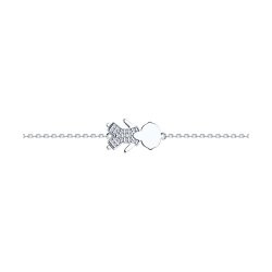 Браслет из серебра с фианитами (Арт.94050992)