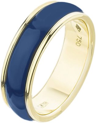 Кольцо из золота с эмалью (Арт.byzanlygblue)