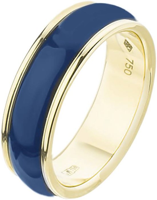 Кольцо из золота с эмалью (Арт.byzanlygblue)