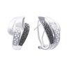 Серьги из белого золота с бриллиантом (Арт.e20600c_db_wg)