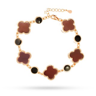Браслет серебряный с керамикой и эмалью «Lucky Large» Fresh Jewelry (арт.TC-B00747-BR-G-X-B-X)