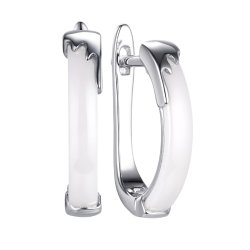 Серьги из серебра с керамикой (Арт.tc-e00461-w-w-x-x-x)
