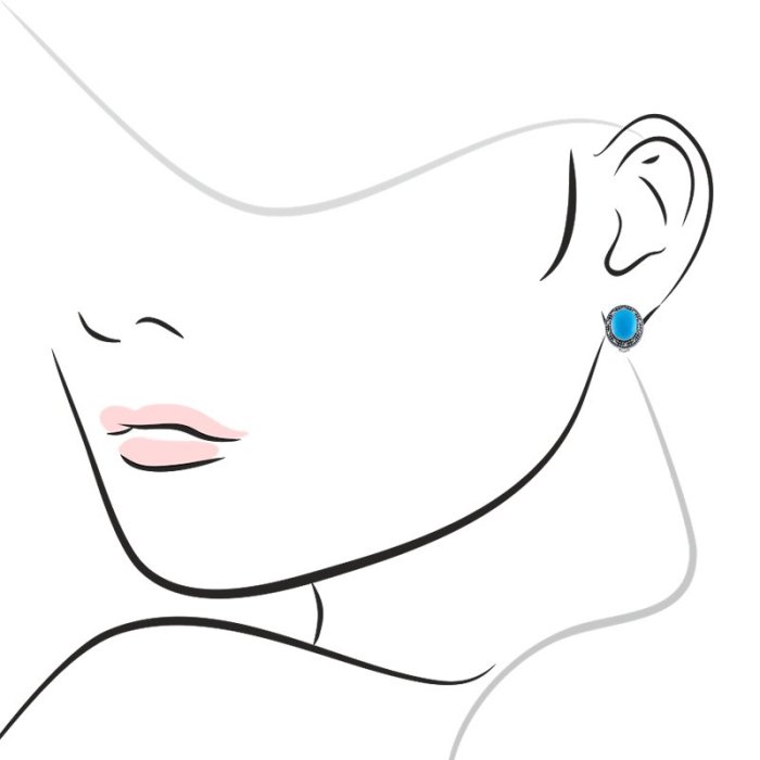 Серьги Серебряные крылья (Арт.22392659_biryuzapr_markazit)