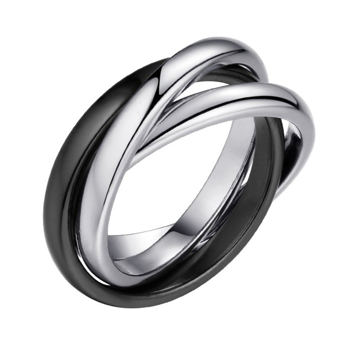 Кольцо из серебра с керамикой (Арт.tc-r00290-b-w-x-x-w)