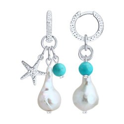 Серьги из серебра с полудрагоценными вставками (Арт.94-321-00026-1)