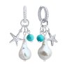 Серьги из серебра с полудрагоценными вставками (Арт.94-321-00026-1)