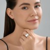 Кольцо из серебра с надписью LOVE «Сердце в каждом дне» Соколов (арт.94014418)