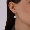Серьги из серебра с фианитами «Снежное Созвездие» Соколов (арт.94026902)