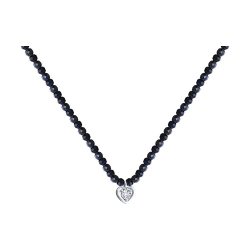 Колье из белого золота с сапфирами (Арт.2070033-3)