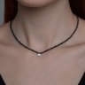 Колье из белого золота с сапфирами (Арт.2070033-3)