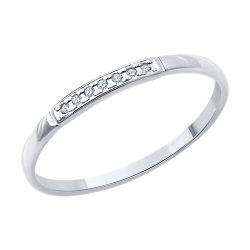 Кольцо из серебра с бриллиантами (Арт.94-210-02055-1)