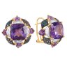 Серьги из золота с аметистом и бриллиантом (Арт.we01279k-4_dc_am_yg)