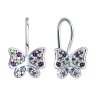 Серьги из серебра с фианитами (Арт.94026038)