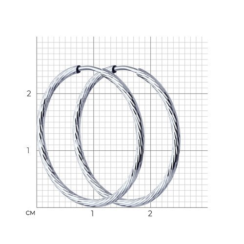 Серьги из серебра (Арт.94-124-01867-1)