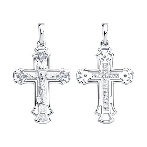 Подвеска из серебра с фианитами (Арт.94-131-00818-1)