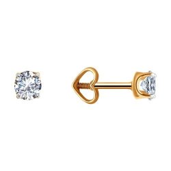 Серьги из золота с фианитами (Арт.51-122-00693-2)