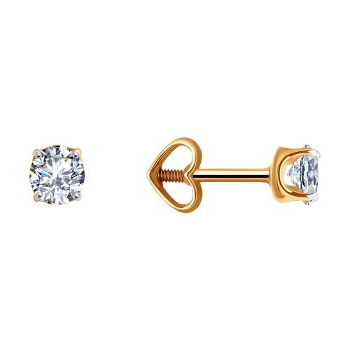 Серьги из золота с фианитами (Арт.51-122-00693-2)