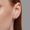 Серьги из комбинированного золота с бриллиантами (Арт.51-222-01074-2)