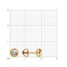 Серьги из комбинированного золота с бриллиантами (Арт.51-222-01074-2)