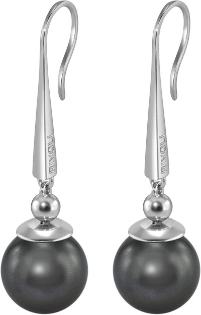 Серьги серебряные с черным жемчугом «Beautiful Noir 32S» Rivoli (арт.AAS-16-12-32-S)
