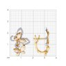 Серьги из золота с бриллиантами и эмалью (Арт.6029055)