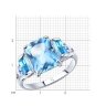 Кольцо из серебра с фианитами (Арт.94012800)
